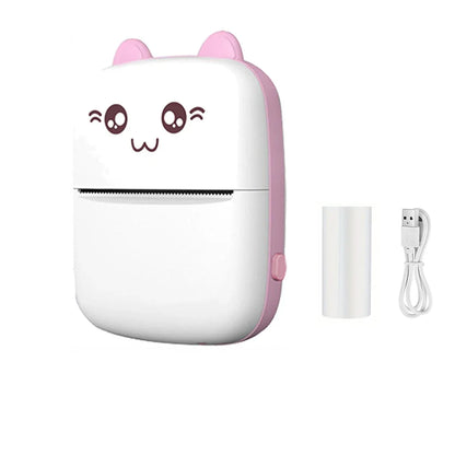 Mini Printer, Portable Thermal Photo Printer, Inkless Sticker Maker Machine for Notes, Photos, Stickers, Labels